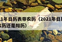 2021年日历表带农历（2021年日历表带农历还是阳历）