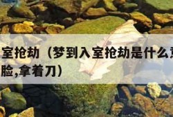 梦到入室抢劫（梦到入室抢劫是什么意思,看清对方脸,拿着刀）